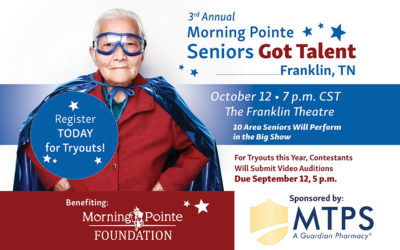 Morning Pointe “Seniors Got Talent, Franklin Competition Set For October 12 at The Franklin Theatre